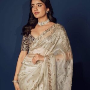 Kavyaa - Organza Heavy thread Zari