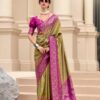Rajpath White Mango ( zari weaving ) - Image 12