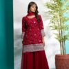 Aayaa - Georgette kurti bottom with dupatta - Image 5