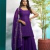 Aayaa - Georgette kurti bottom with dupatta - Image 4