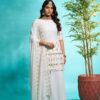 Aayaa - Georgette kurti bottom with dupatta - Image 3