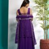 Aayaa - Georgette kurti bottom with dupatta - Image 8