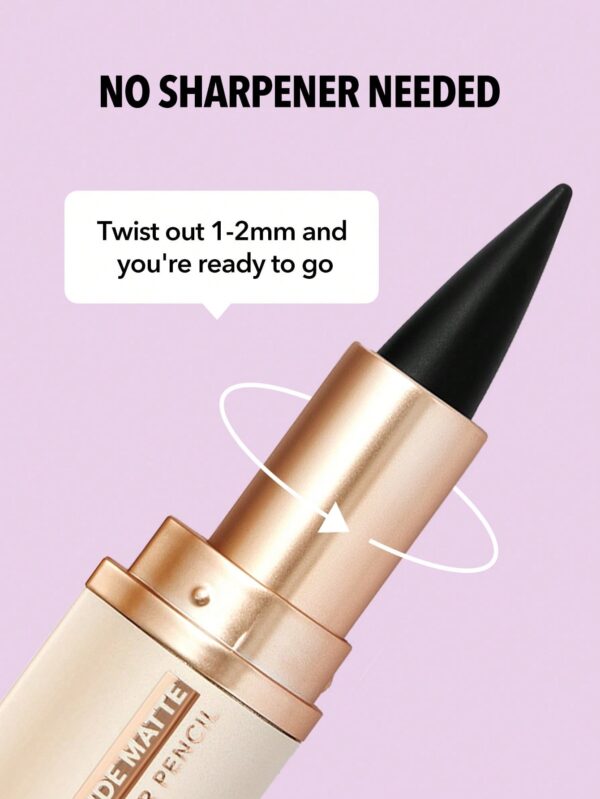 SHEGLAM EZ Glide Matte Eyeliner Pencil Highly Pigmented Black Smoky Eyes Matte