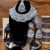 NAIRA - polki silver set ( 3pcs with pasha ) - Image 3